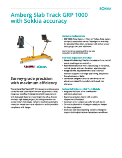 Amberg Slab Track Datasheet - Rev A